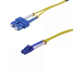 10mt LC-SC/UPC MonoModo SM Duplex Jumper Cable Fibra 9/125um 3mm
