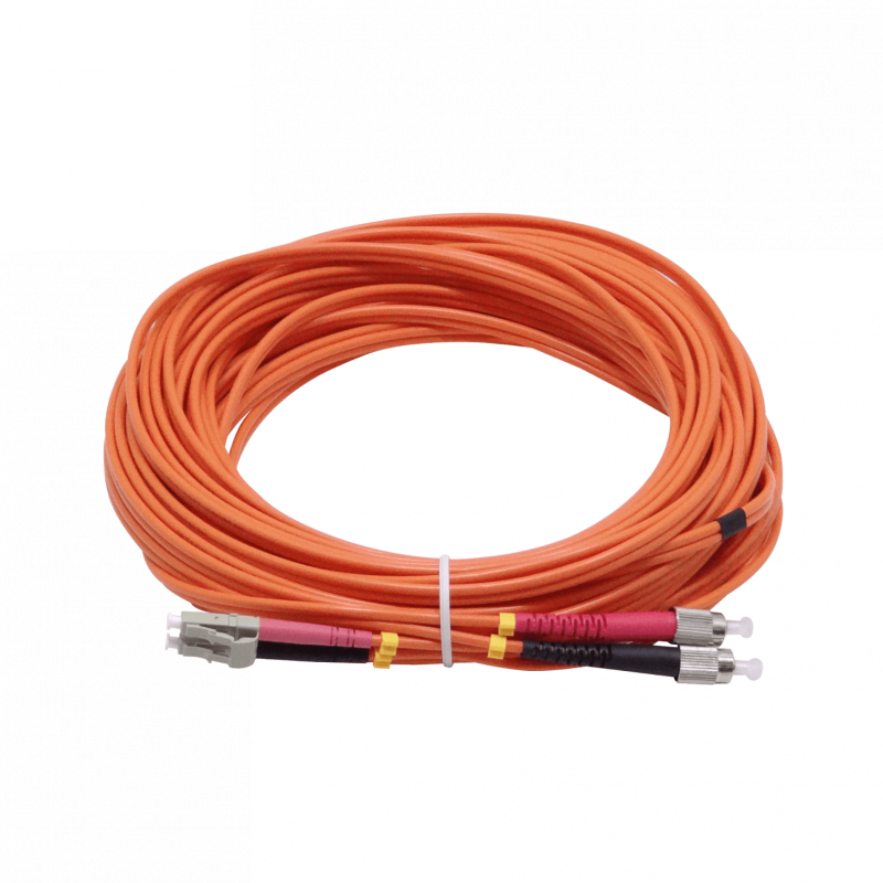 15mt LC-FC OM1 MultiModo MM Duplex Jumper Fibra 62.5/125um LSZH