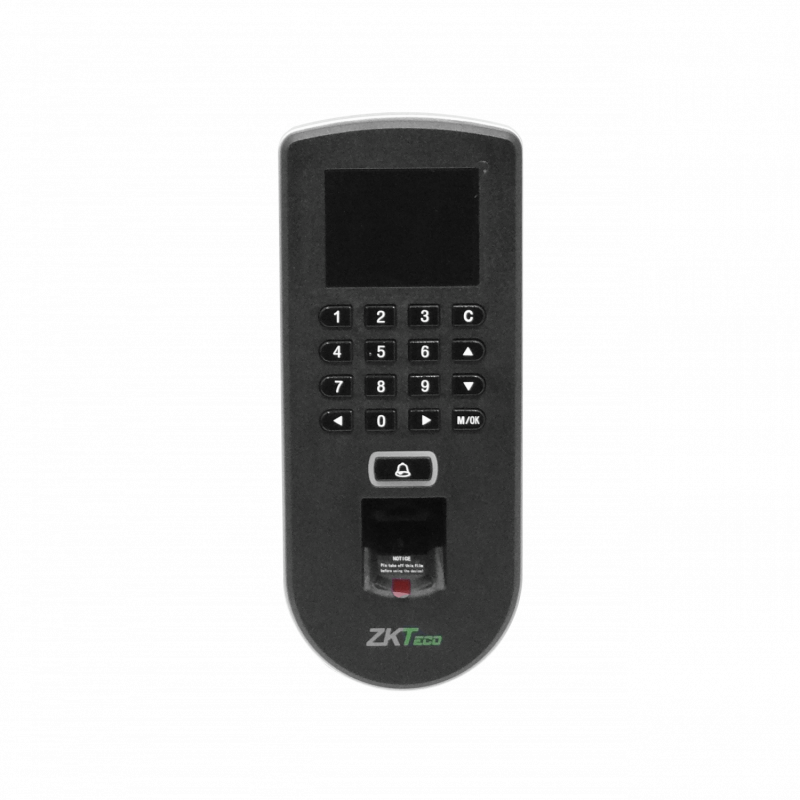 ZK c/Pantalla Control Acceso RS485 LAN/IP inc-12V Huella-RFID 175x82mm