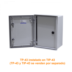 TIBOX 365x245mm Contrapuerta Metalic p/Tablero Gabinete 400x300 TIP-43