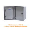 TIBOX 365x245mm Contrapuerta Metalic p/Tablero Gabinete 400x300 TIP-43