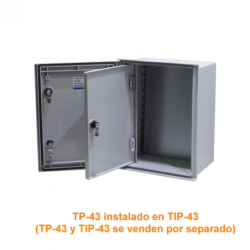 TIBOX 365x245mm Contrapuerta Metalic p/Tablero Gabinete 400x300 TIP-43