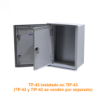 TIBOX 365x245mm Contrapuerta Metalic p/Tablero Gabinete 400x300 TIP-43