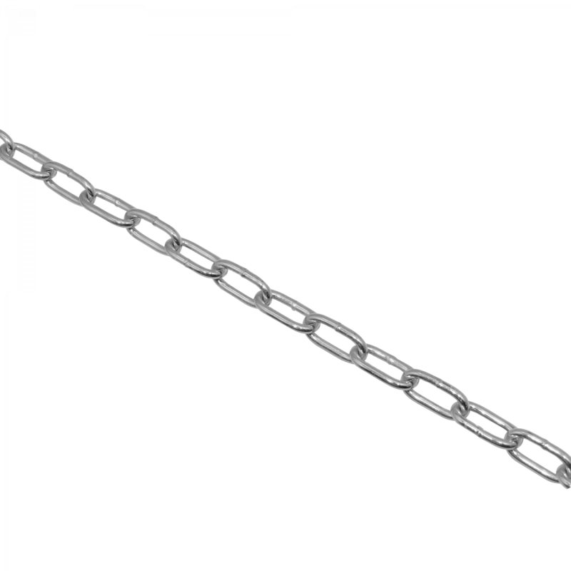 Cadena 3mm por metro Eslabon-26x12mm Cromada