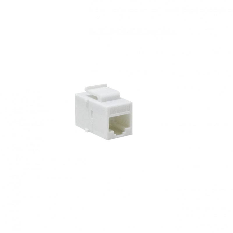 Blanco Cat5e UTP Copla RJ45-RJ45 Keystone Feedthrough