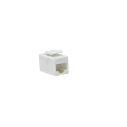 Blanco Cat5e UTP Copla RJ45-RJ45 Keystone Feedthrough