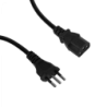 1,8mt 3x0,75mm2 Chile-C13 6A Cable Poder CEI23-16-VII 180cm Aleacion