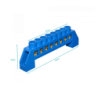 Regleta Azul 8-Conexiones 4mm Riel Din Distribucion Electrica