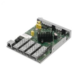 MIKROTIK L5 4-SFP+10G 1-1000-PoE Dual-DC Switch Fibra Admin inc-24V