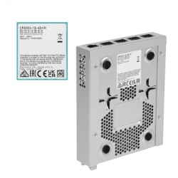 MIKROTIK L5 4-SFP+10G 1-1000-PoE Dual-DC Switch Fibra Admin inc-24V