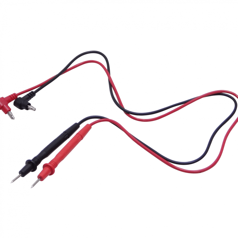 Repuesto Par Cables 57cm Punta16mm p/instrumento Multitester Universal