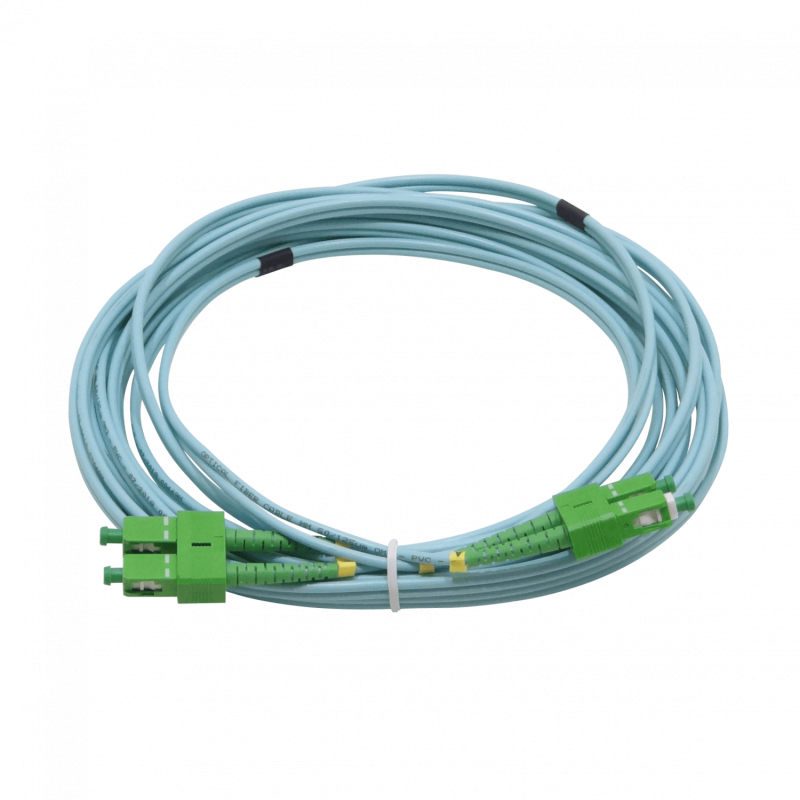 5mt SC/APC-SC/APC OM3 Multimodo MM Duplex Jumper Fibra LSZH