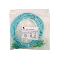 5mt SC/APC-SC/APC OM3 Multimodo MM Duplex Jumper Fibra LSZH