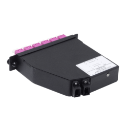 OM4 24-LC 2-MPO/M Cassette para/1U-3P 130mm Fibra Pre-conectorizada