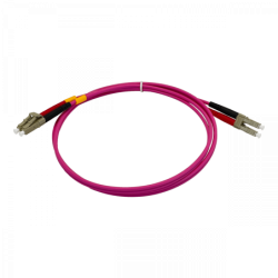 LSZH 1mt LC-LC OM4 MultiModo MM Duplex Jumper Fibra 50/125um 3,0mm