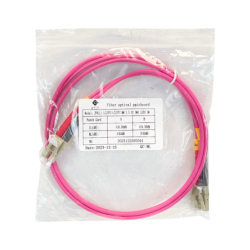 LSZH 1mt LC-LC OM4 MultiModo MM Duplex Jumper Fibra 50/125um 3,0mm