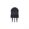 REMA 2P+T Negro 10A SEC-49028 Enchufe Macho Volante con-Tierra