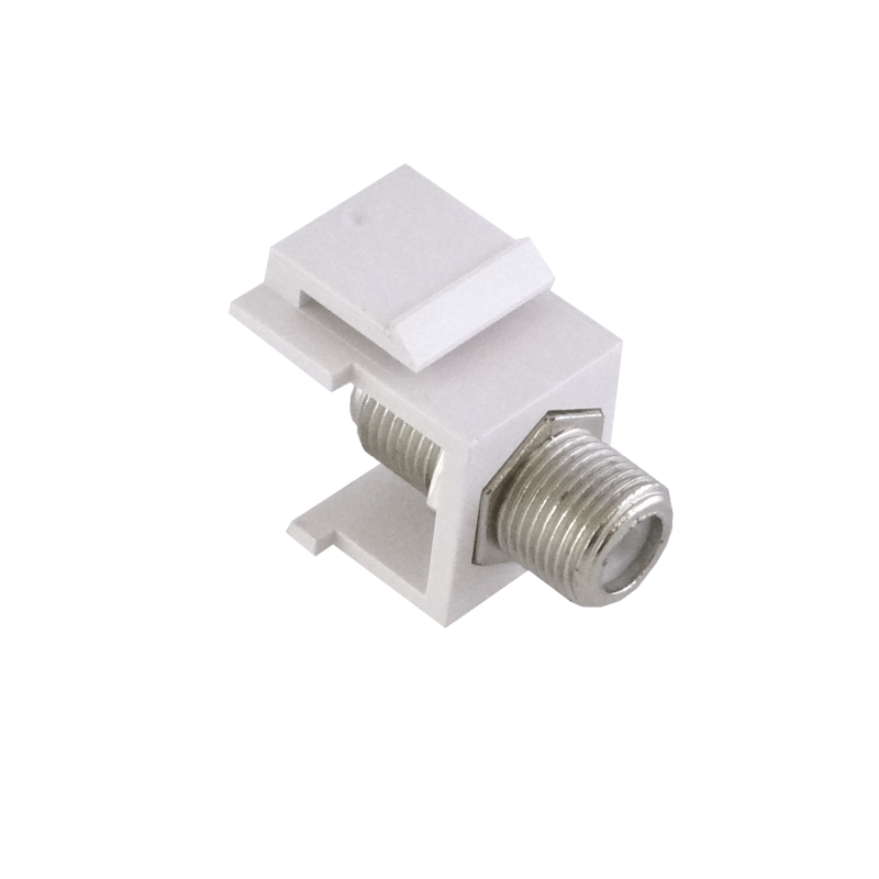 LINKMADE Blanco F-F Coaxial Keystone Copla Union F-H F-H