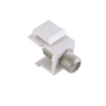 LINKMADE Blanco F-F Coaxial Keystone Copla Union F-H F-H