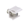 LINKMADE Blanco F-F Coaxial Keystone Copla Union F-H F-H