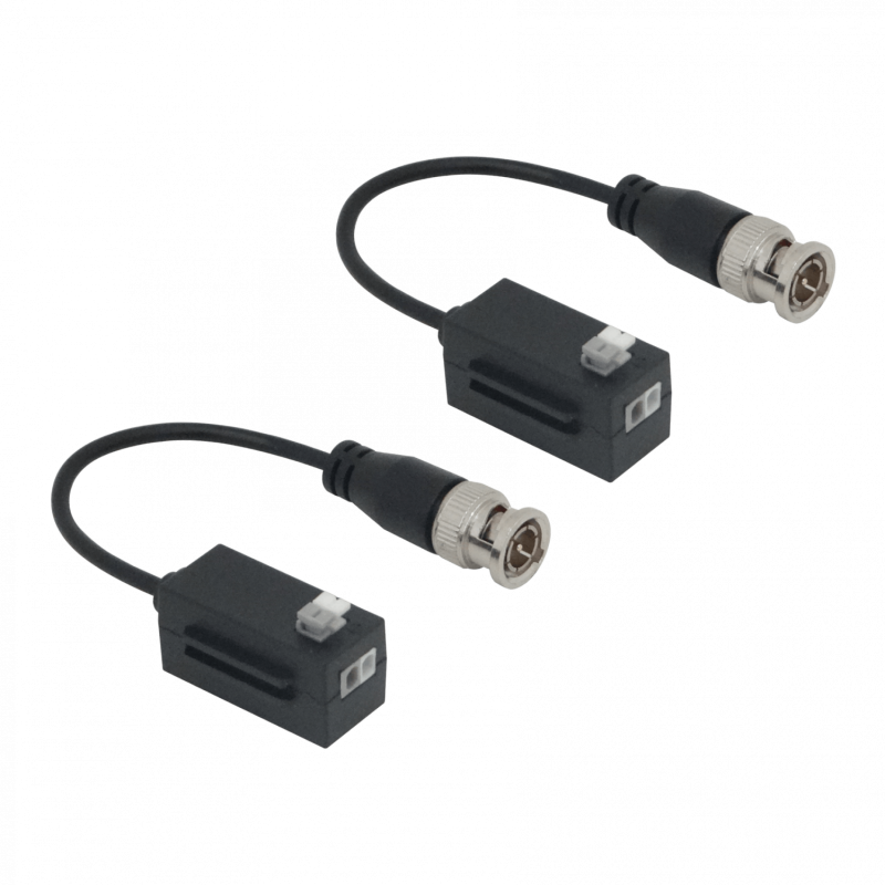DAHUA 4K Video Balun 1-Par Pin-Push CAT5E/6 Pasivo CCTV BNC-Macho