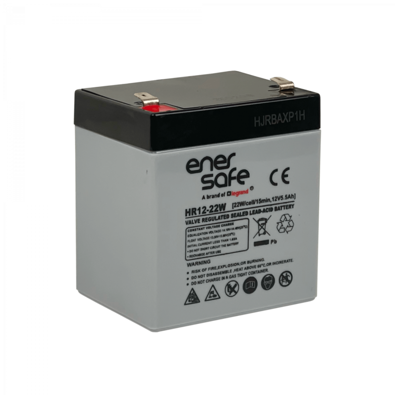 Bateria 5,5AH Acido-Plomo 12V Sellada VRLA HR12-22W 5AH
