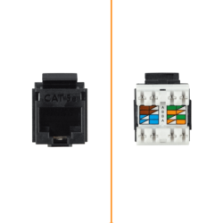 FURUKAWA Negro Cat5e UTP Multilan Punch Keystone Hembra RJ45 35060503