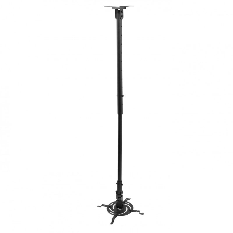Soporte 85-121cm Techo p/Proyector Universal 15kg Giro-360º Inclin-15º