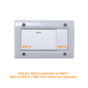 KALOP Blanco Modulo Ciego KL40570 requiere bastidor KEP-A