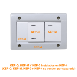 KALOP Blanco Teclon/2 3pin 9/24 Interruptor 16A 250V req/KEP-A KL40126