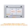 KALOP Blanco Teclon/2 3pin 9/24 Interruptor 16A 250V req/KEP-A KL40126