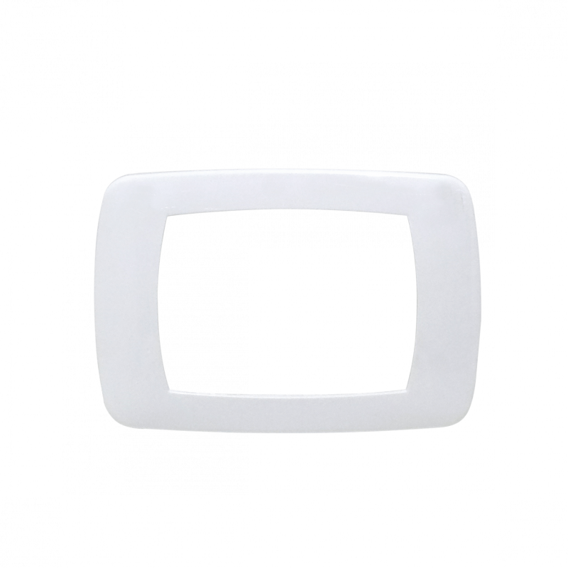 KALOP Jonica Blanco Placa Tapa 3 Modulos 3-Puestos req/KEP-X KL40815