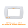 KALOP Jonica Blanco Placa Tapa 3 Modulos 3-Puestos req/KEP-X KL40815
