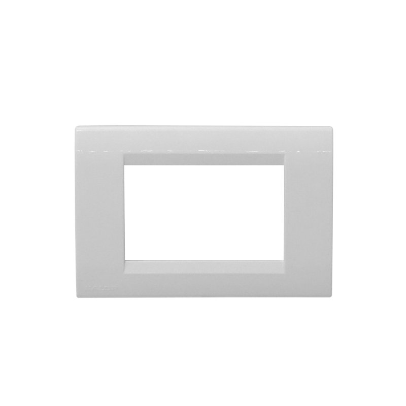 KALOP Placa Civil 3-Puestos Blanco Tapa 3-Modulos 122x82mm KL/KS40710