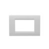 KALOP Placa Civil 3-Puestos Blanco Tapa 3-Modulos 122x82mm KL/KS40710