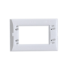 KALOP Placa Civil 3-Puestos Blanco Tapa 3-Modulos 122x82mm KL/KS40710