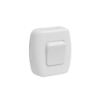 KALOP 9/12 Boton Switch Simple Sobrepuesto Blanco Tekna IP20 KS39650