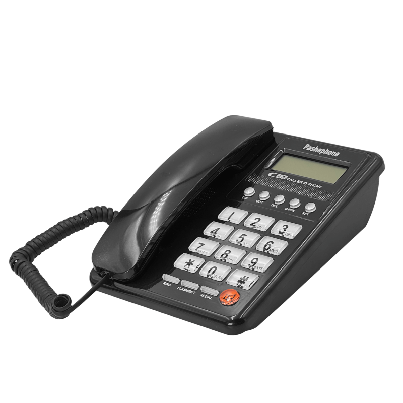 PASHAPHONE Telefono Analogo 1-RJ11 RJ9 Caller-ID Pantalla