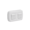 KALOP 9/15 Boton Switch Doble Sobrepuesto Blanco Tekna IP20 KS39651