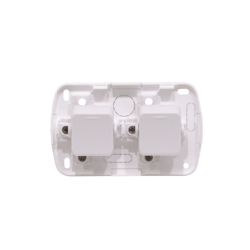 KALOP 9/15 Boton Switch Doble Sobrepuesto Blanco Tekna IP20 KS39651