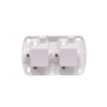 KALOP 9/15 Boton Switch Doble Sobrepuesto Blanco Tekna IP20 KS39651