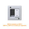 KALOP s/Tapa 2-Modulos Caja Gris IP40 2-Puestos Sigma KL42013