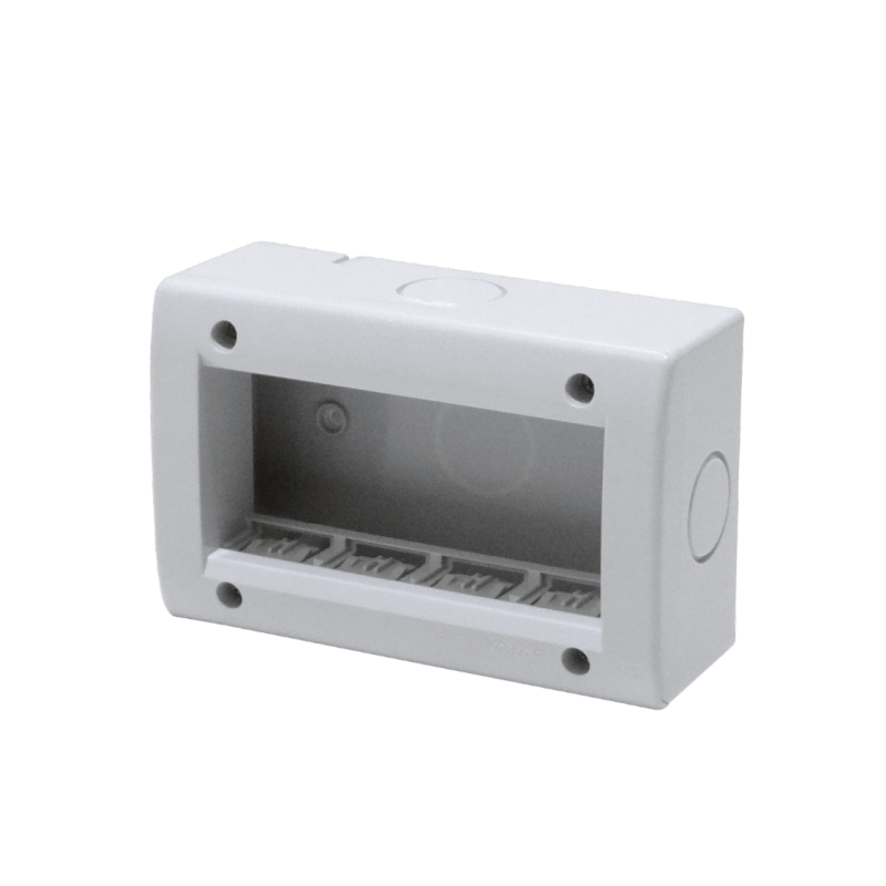 KALOP s/Tapa 4-Modulos Caja Gris IP40 4-Puestos Sigma KL42023