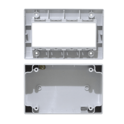 KALOP s/Tapa 4-Modulos Caja Gris IP40 4-Puestos Sigma KL42023