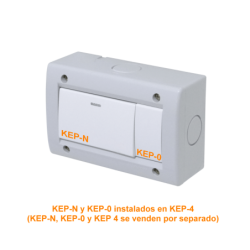 KALOP s/Tapa 4-Modulos Caja Gris IP40 4-Puestos Sigma KL42023