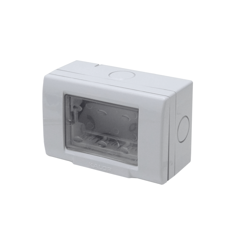 KALOP c/Tapa 3-Modulos Caja Gris IP55 3-Puestos Sigma KL42413
