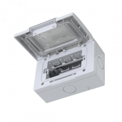 KALOP c/Tapa 3-Modulos Caja Gris IP55 3-Puestos Sigma KL42413