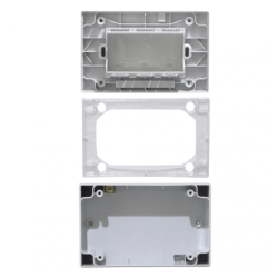 KALOP c/Tapa 3-Modulos Caja Gris IP55 3-Puestos Sigma KL42413