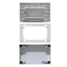KALOP c/Tapa 3-Modulos Caja Gris IP55 3-Puestos Sigma KL42413