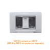 KALOP c/Tapa 3-Modulos Caja Gris IP55 3-Puestos Sigma KL42413